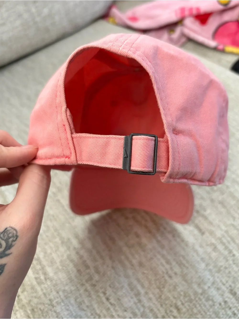 Nike Woman’s Coral Pink Logo Baseball Cap